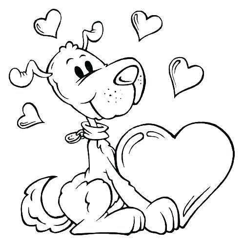 500x500 Coloring Sheet For Valentines Day Valentine Pages Printable Free