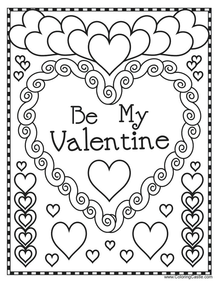 Valentines Day Free Printable Coloring Pages