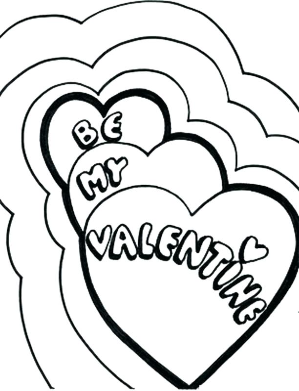 612x800 Valentine Hearts To Color Valentine Color Sheets As Well As Be My