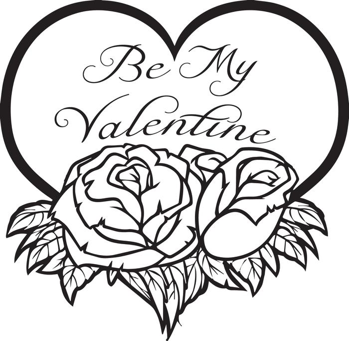 700x683 Coloring Pages And Coloring Books. Valentine Coloring Pages