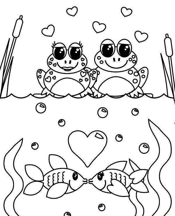 600x741 Valentines Day Online Coloring Pages