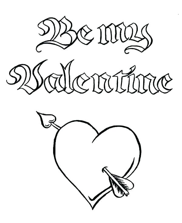 600x734 Valentines Day Online Coloring Pages Valentines Day Coloring Pages