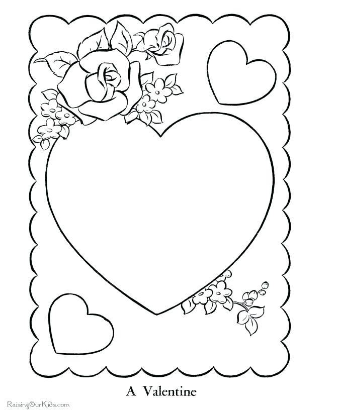 670x820 Valentine Day Color Pages Cliptext.co