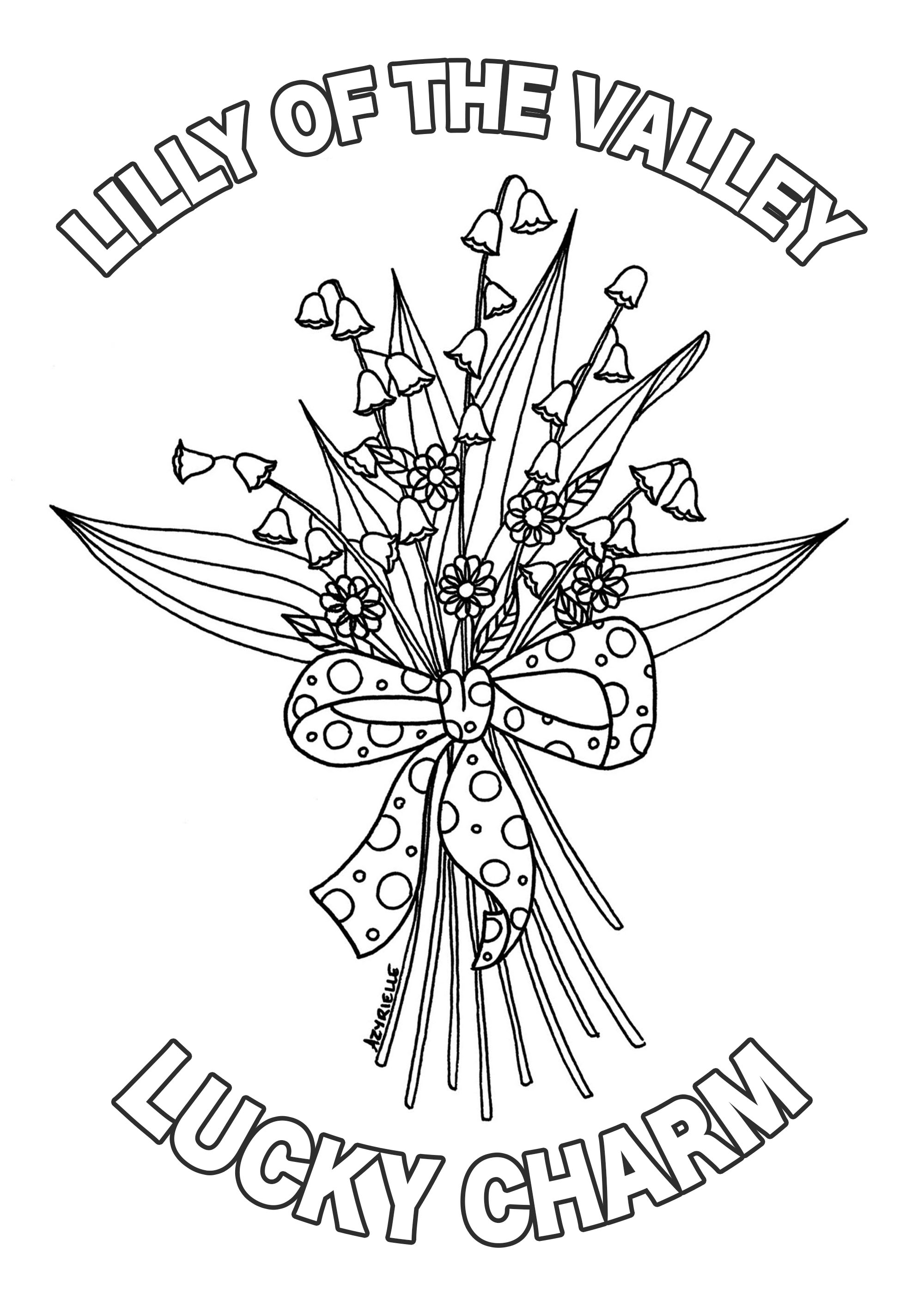 2000x2828 Lilly Of The Valley With Text By Azyrielle