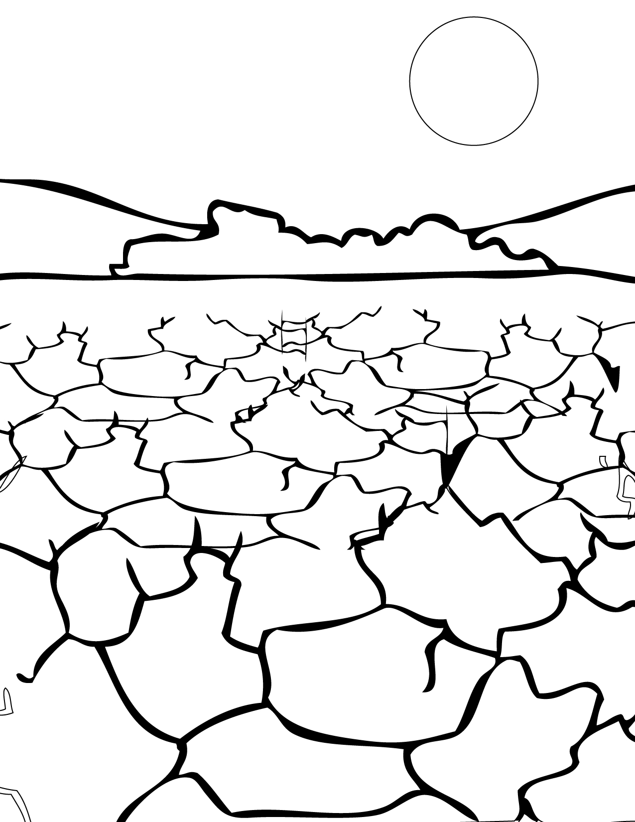 1275x1650 Death Valley Coloring Page