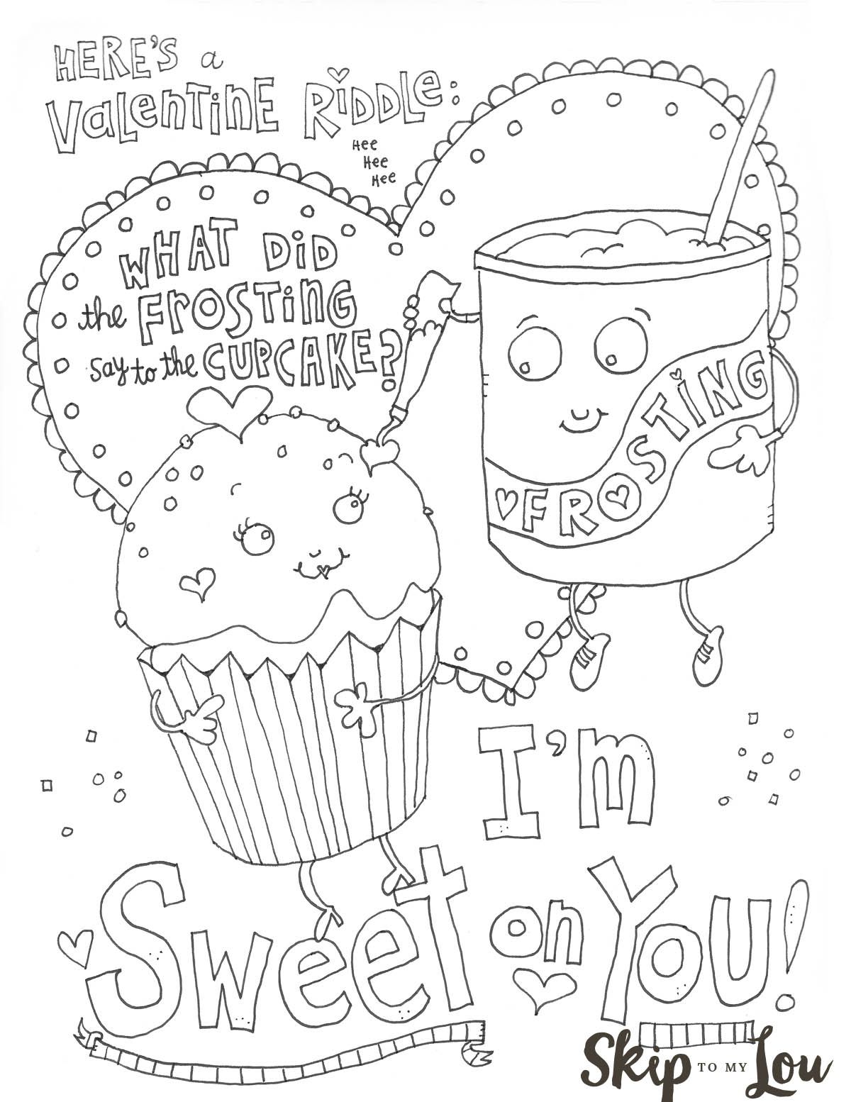 1200x1554 The Cutest Valentines Coloring Pages Free Printable, Free