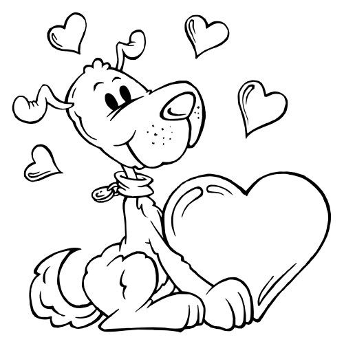 500x500 Valentine Coloring Page Coloring Pages (Valentine's Day