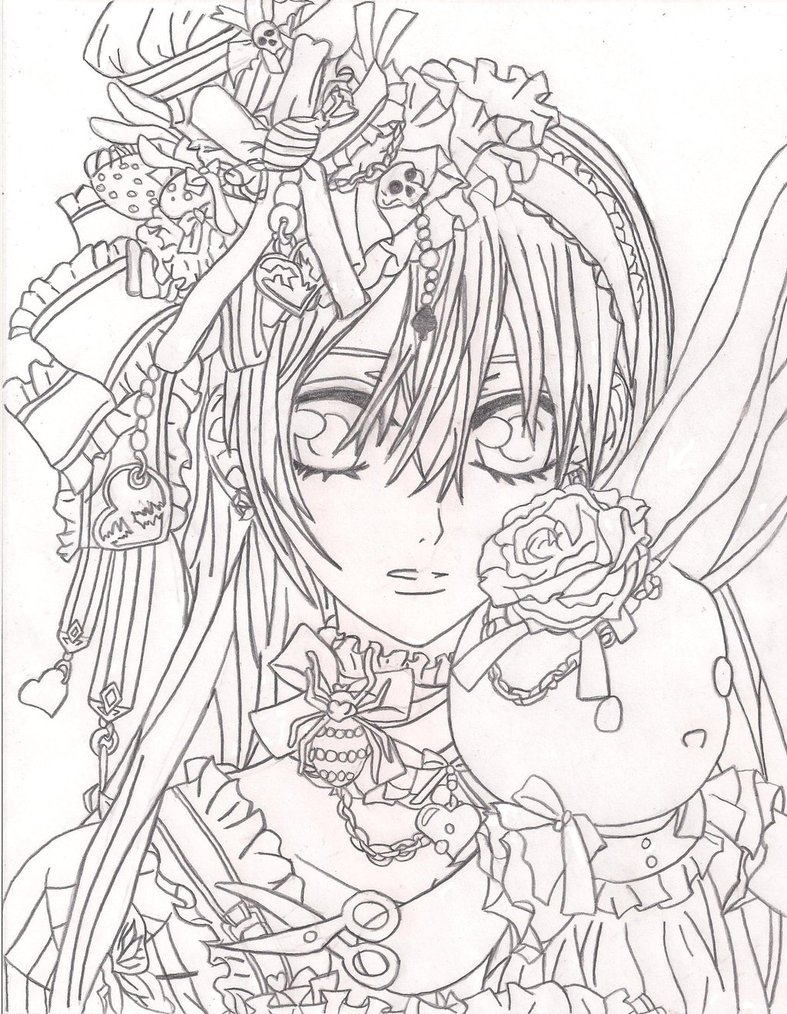 787x1014 Print Rosario Vampire Coloring Pages New On Property Free Coloring