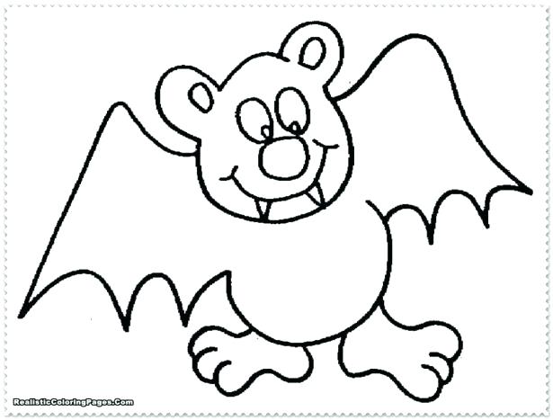 615x467 Bat Coloring Page