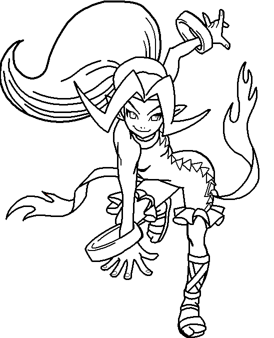 548x676 Anime Vampire Coloring Pages
