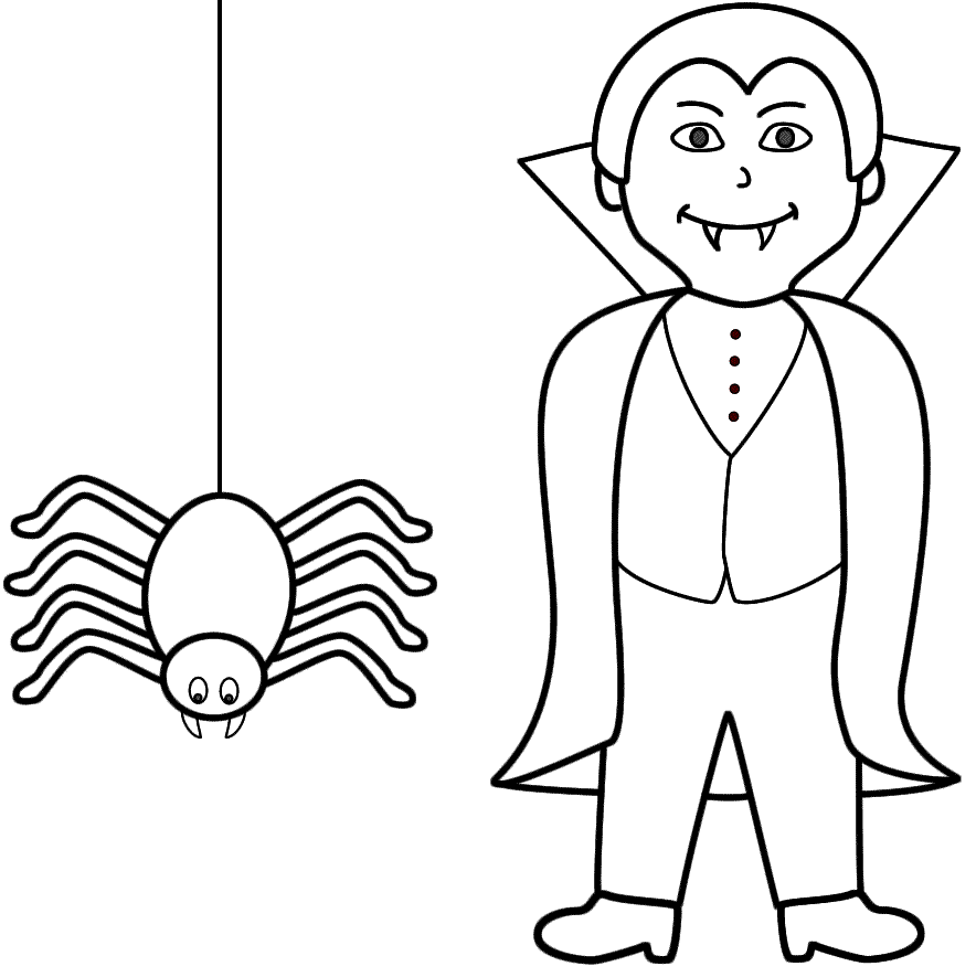 884x885 Halloween Vampire Coloring Pages Vampire Coloring Page Many