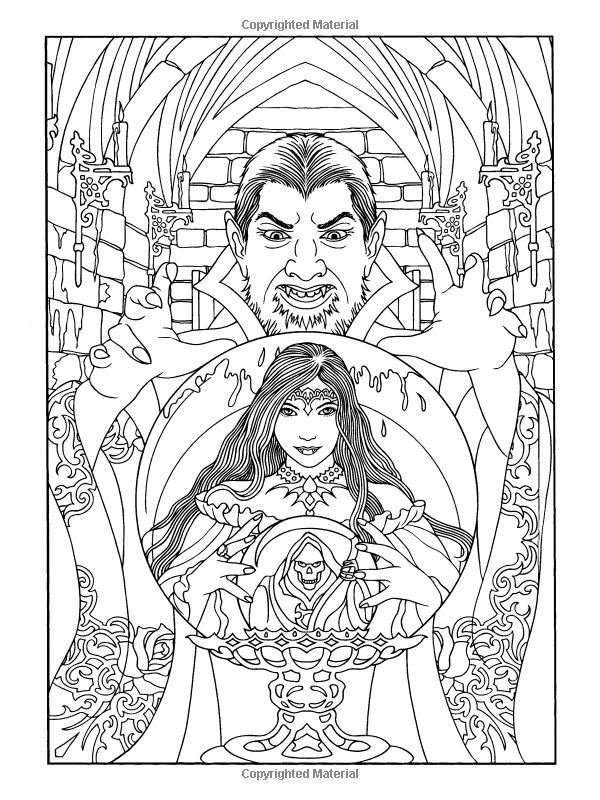 Vampire Coloring Pages For Adults