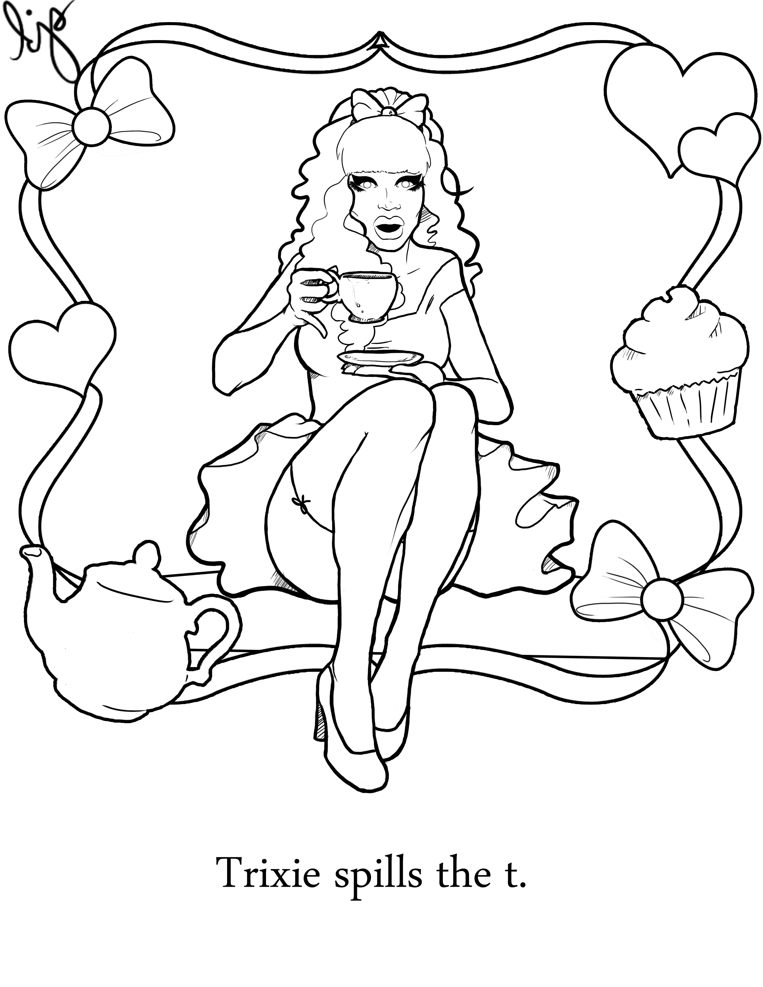 2550x3300 Fantasy Coloring Pages For Adults To And Print For Free Download