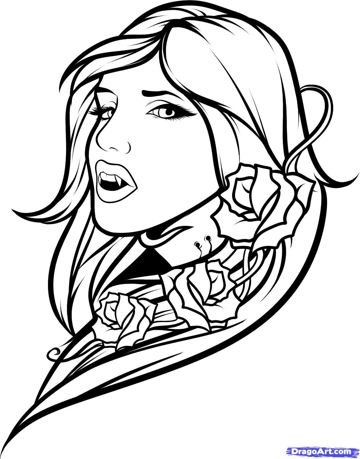 1156x1474 Fascinating Vampire Girlvm Colouring Pages U Bats Image