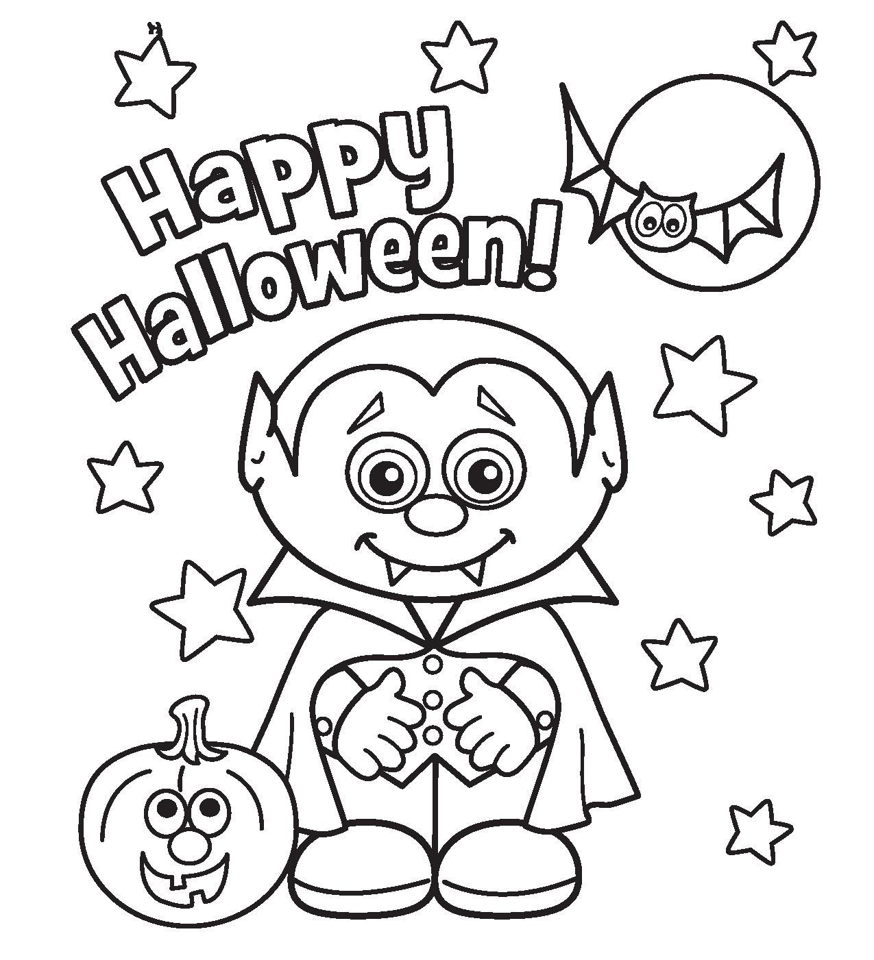 Vampire Coloring Pages For Kids