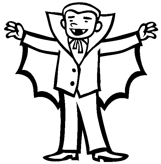 554x565 Vampire Pictures To Color Vampire Clipart Coloring Pencil And