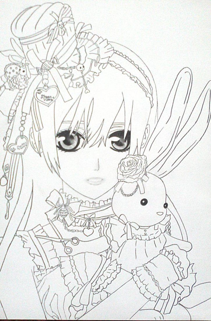 725x1103 Anime Vampire Girl Coloring Pages Anime Vampire Girl Coloring