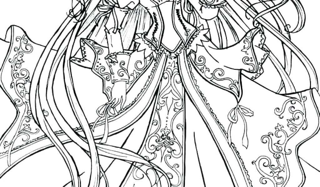 1024x600 Anime Vampire Girl Coloring Pages