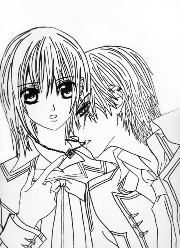 620x850 Vampire Coloring Pages