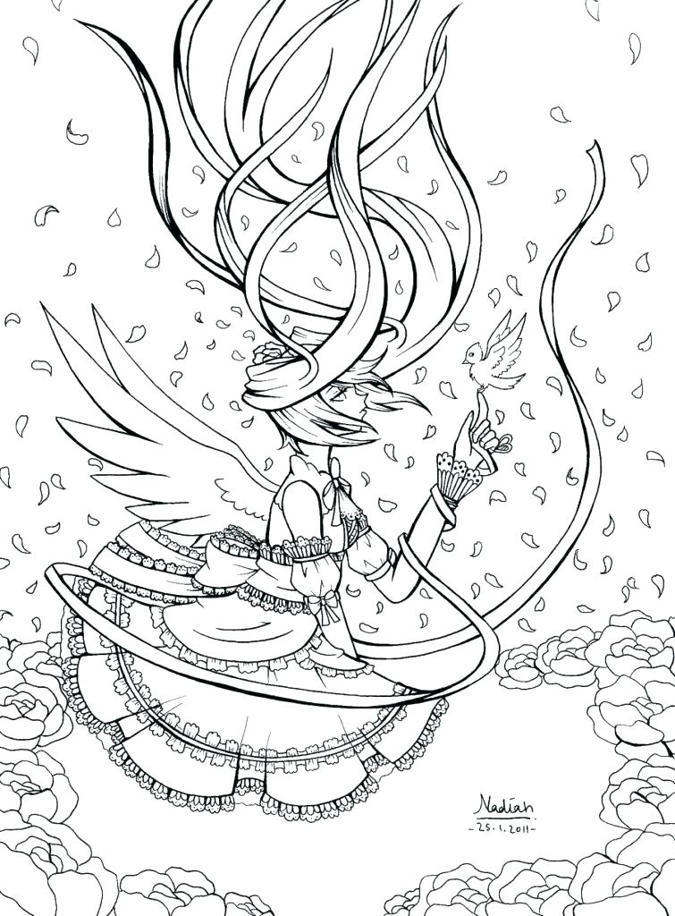 755x1024 Vampire Knight Coloring Pages Vampire Vampire Knight Zero Coloring