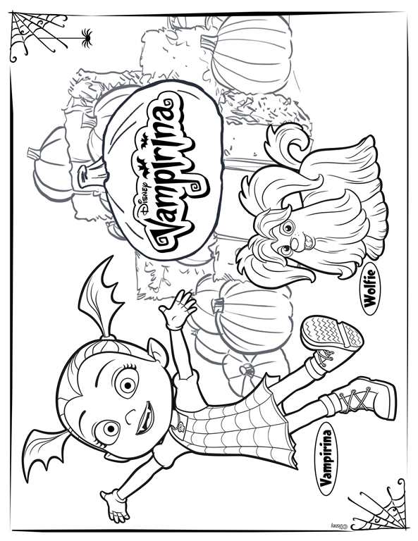 593x768 Kids N 4 Coloring Pages Of Vampirina