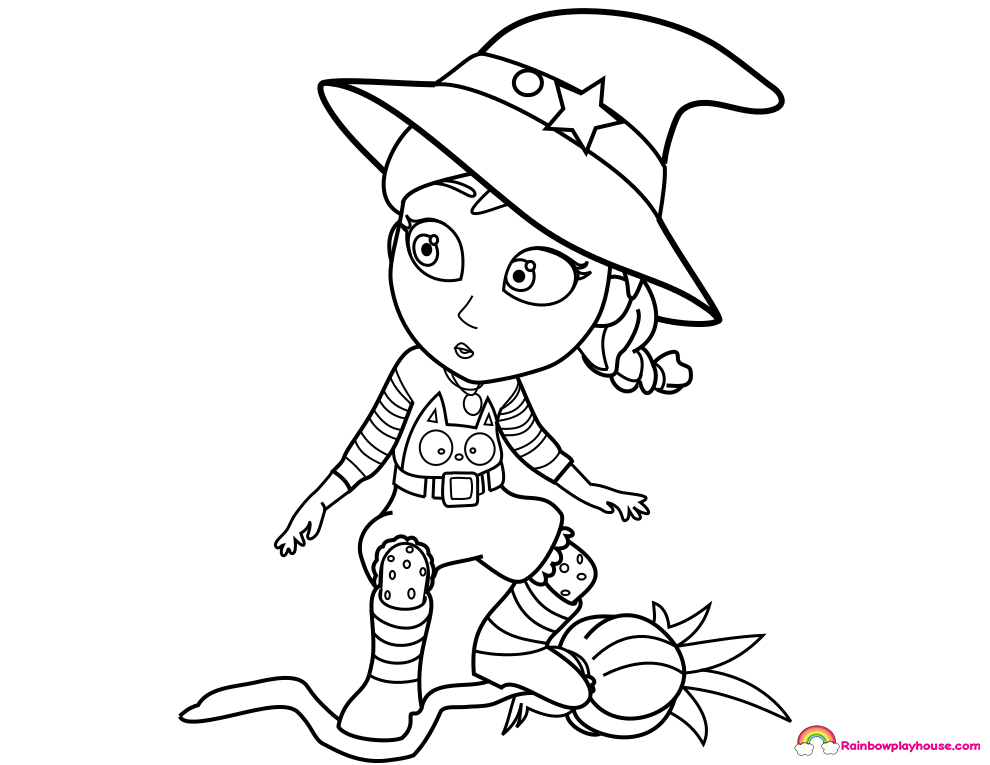 990x765 The Witch I Want To Be Vampirina Printable Coloring Page