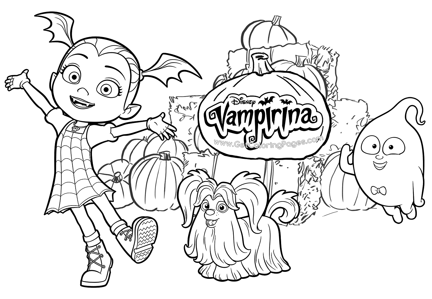 1480x1024 Vampirina Coloring Pages