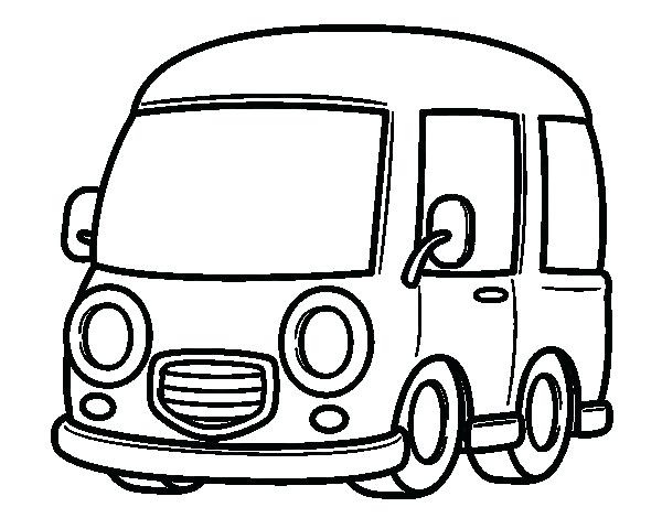 600x470 Van Coloring Pages Jungle Van Coloring Page Police Van Coloring