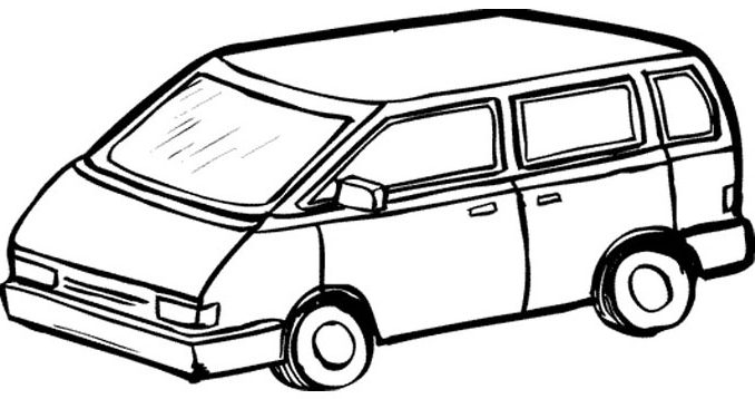 678x358 Coloring Pages Van Van 6 Transportation Printable Coloring Pages