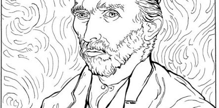 443x220 Van Gogh Coloring Pages 17659
