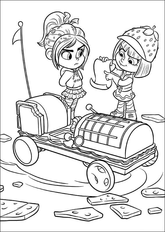 567x794 Awesome Wreck It Ralph Vanellope Coloring Pages Gallery Diy