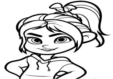 476x333 Vanellope Von Schweetz Coloring Pages Page Image Clipart Images