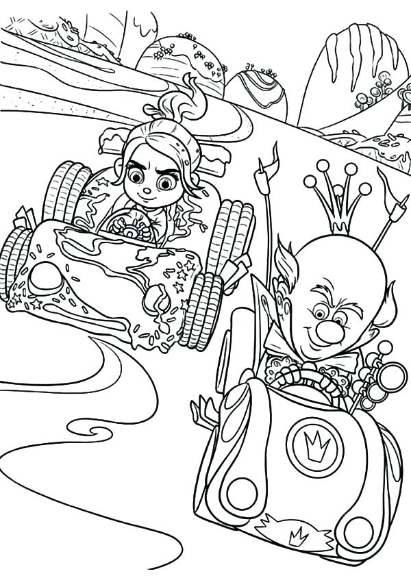 600x844 Wreck It Ralph Vanellope Coloring Pages And More Of These Coloring