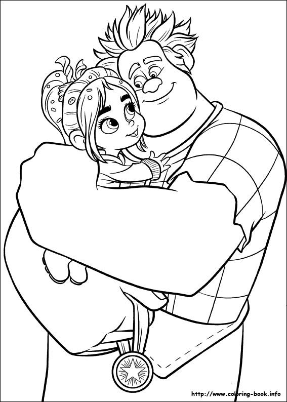 567x794 Wreck It Ralph Coloring Picture Aw! I Just Love It When Ralph Is