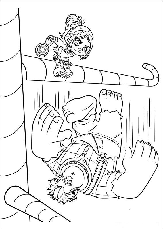 Vanellope Von Schweetz Coloring Pages