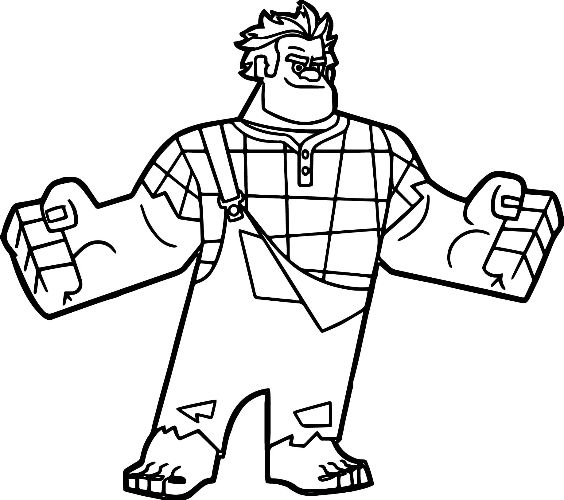1837x1628 Ralph And Vanellope Coloring Pages For Kids Elegant Wreck It Ralph