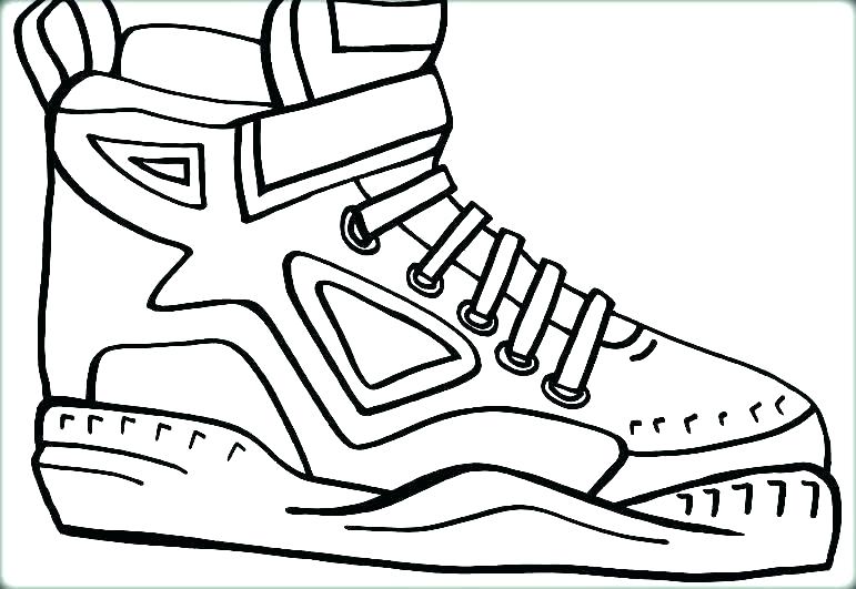 771x531 Shoes Coloring Pages