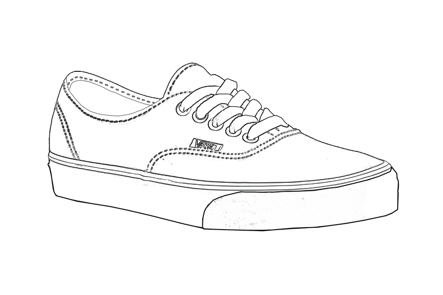 900x600 Vans Shoes Coloring Pages