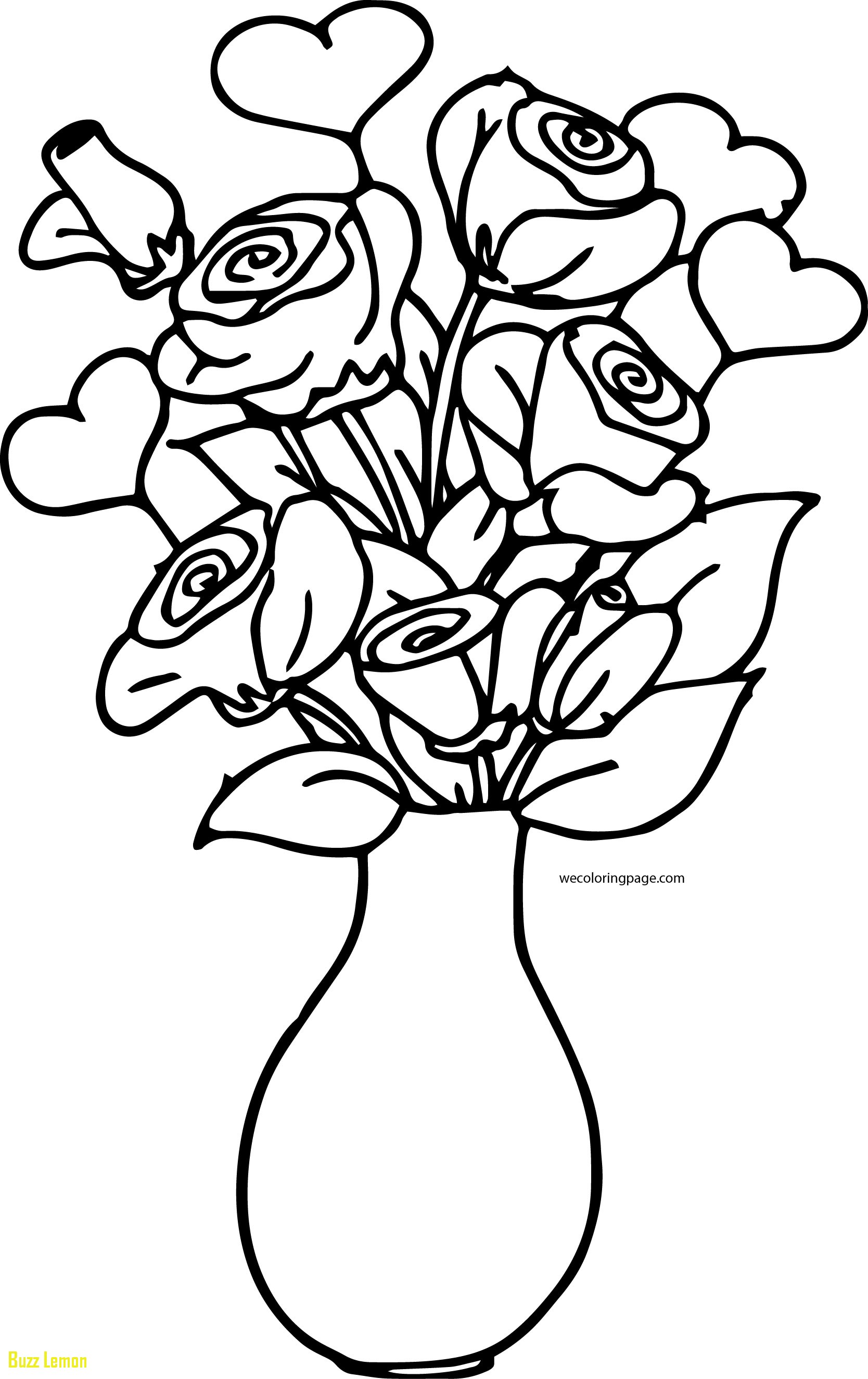 1668x2648 Coloring Page Vase New Rose Bucket In Vase Coloring Page