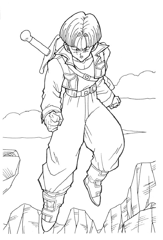 Vegeta And Goku Coloring Pages