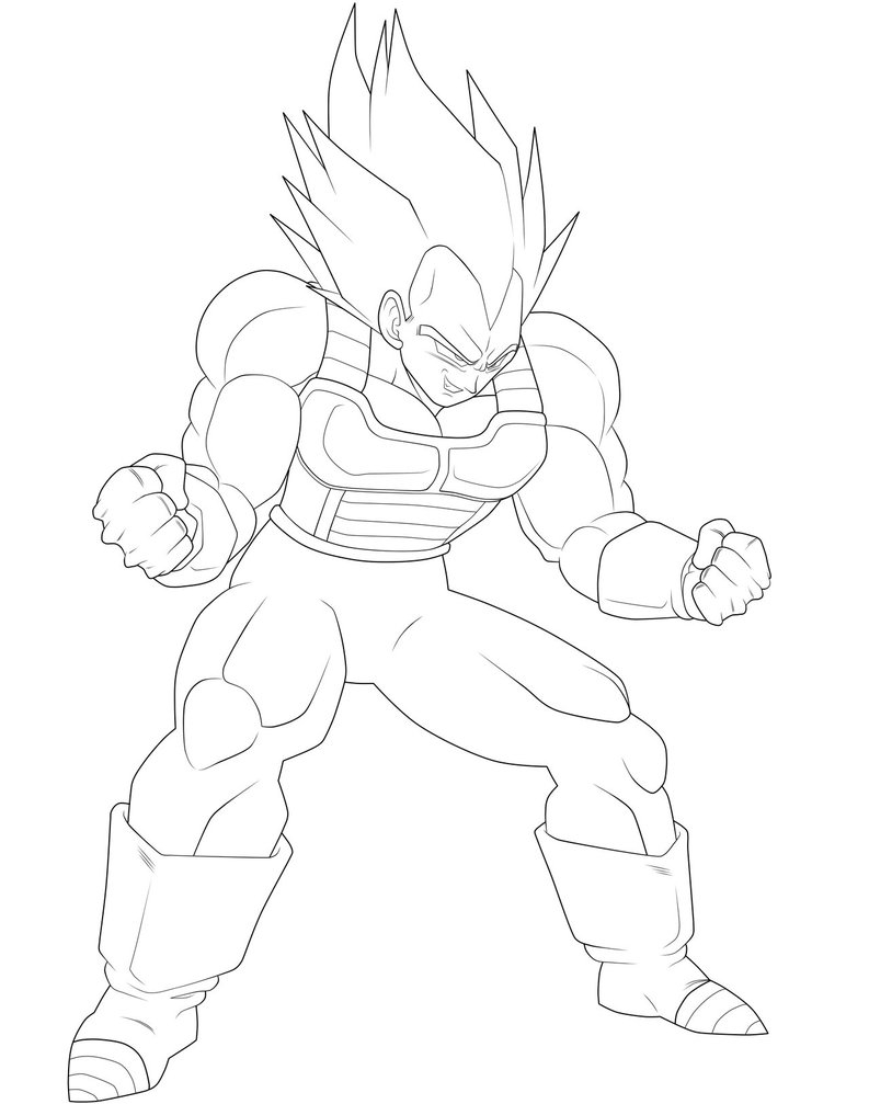 Vegeta Coloring Pages