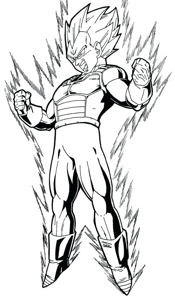 584x988 Unique Dragon Ball Z Vegeta Coloring Pages And Dragon Ball Z Super