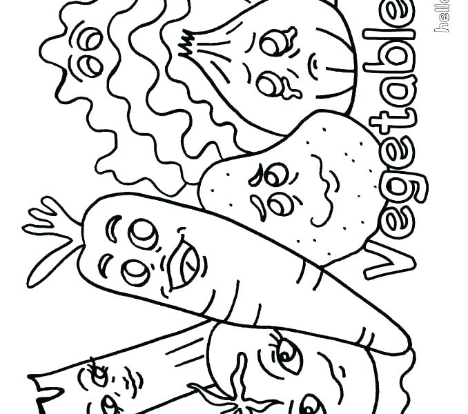 678x600 Vegetable Coloring Pages S S S Vegetable Colouring Pages