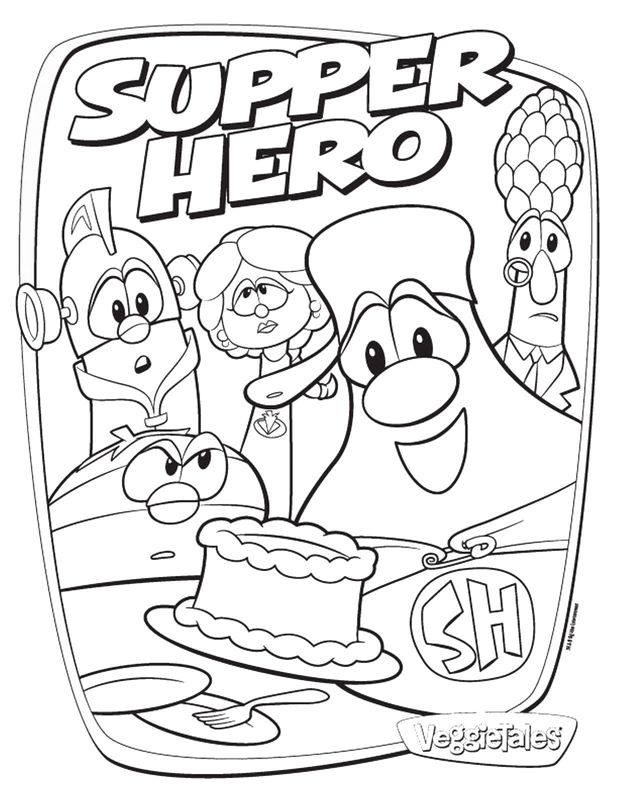 Vegetable Coloring Pages
