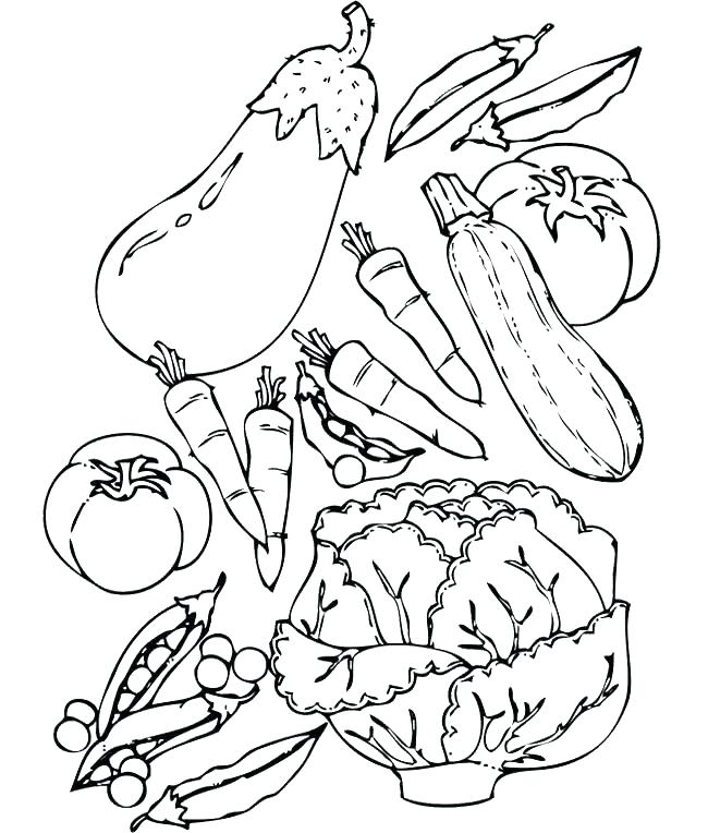 650x764 Coloring Pages Of Fruits And Vegetables