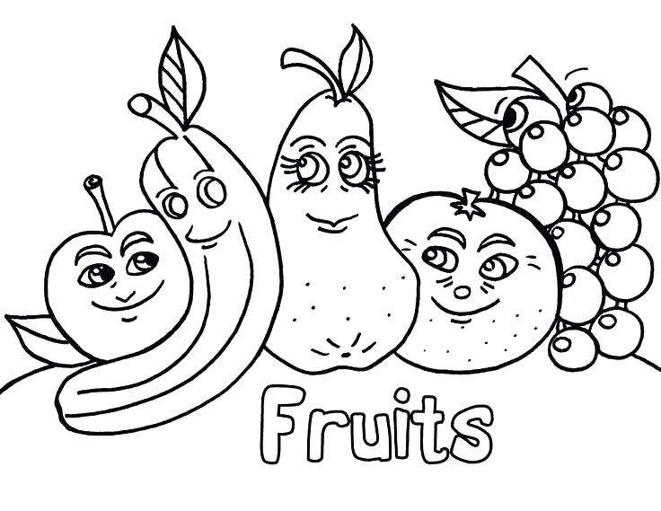 736x569 Fruits Coloring Pages Fruits Coloring Pages Fruit And Vegetable