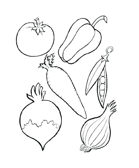 590x711 Pictures Of Vegetables To Color Vegetables Coloring Pages