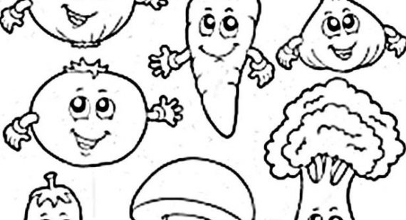 570x310 Green Vegetables Coloring Pages Coloring Pages