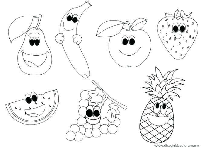 671x490 Coloring Pages Of Fruits Fruits Coloring Pages Fruit And Vegetable