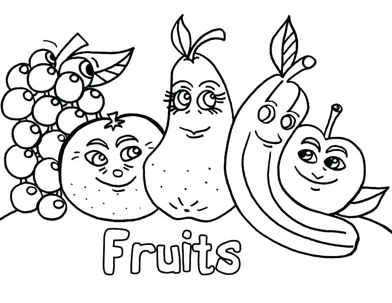 776x600 Vegetable Coloring Pages